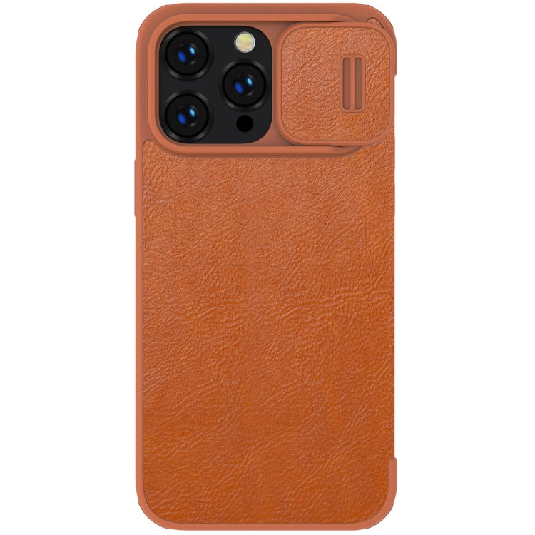 For iPhone 14 Pro NILLKIN QIN Series Pro Crazy Horse Texture Leather Case