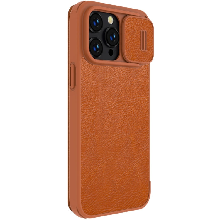 For iPhone 14 Pro NILLKIN QIN Series Pro Crazy Horse Texture Leather Case