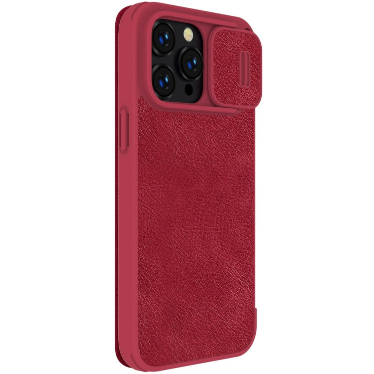For iPhone 14 Pro NILLKIN QIN Series Pro Crazy Horse Texture Leather Case