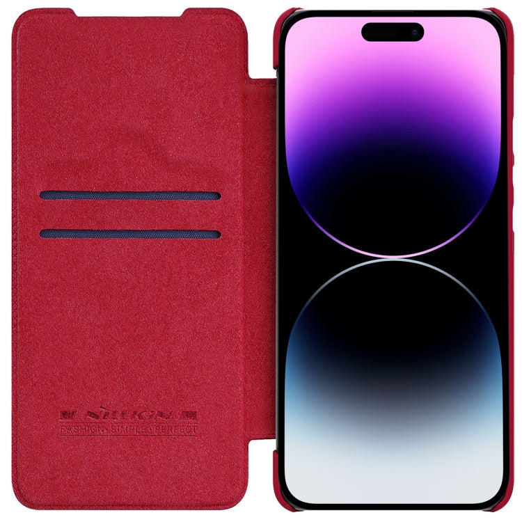 For iPhone 14 Pro NILLKIN QIN Series Pro Crazy Horse Texture Leather Case