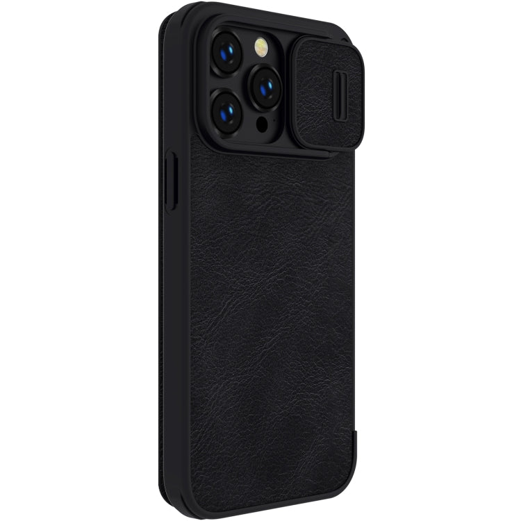 For iPhone 14 Pro NILLKIN QIN Series Pro Crazy Horse Texture Leather Case