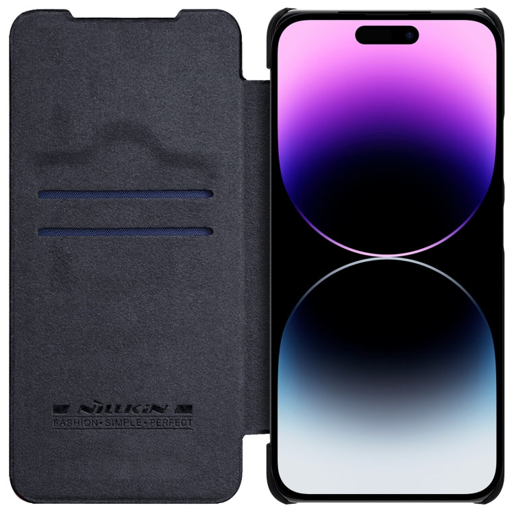For iPhone 14 Pro NILLKIN QIN Series Pro Crazy Horse Texture Leather Case