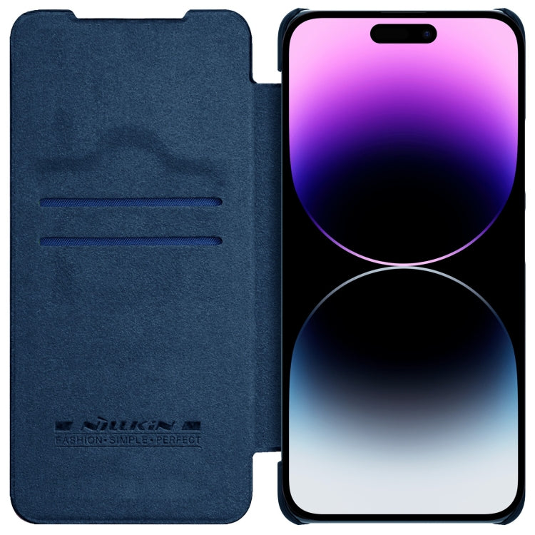 For iPhone 14 Pro NILLKIN QIN Series Pro Crazy Horse Texture Leather Case