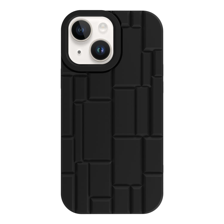 For iPhone 14 3D Ice Cubes Liquid Silicone Phone Case