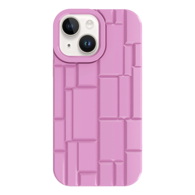 For iPhone 14 3D Ice Cubes Liquid Silicone Phone Case