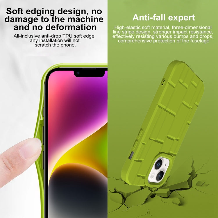 For iPhone 14 3D Ice Cubes Liquid Silicone Phone Case