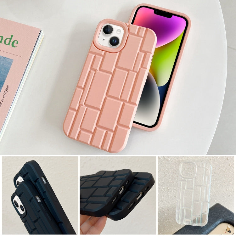 For iPhone 14 3D Ice Cubes Liquid Silicone Phone Case
