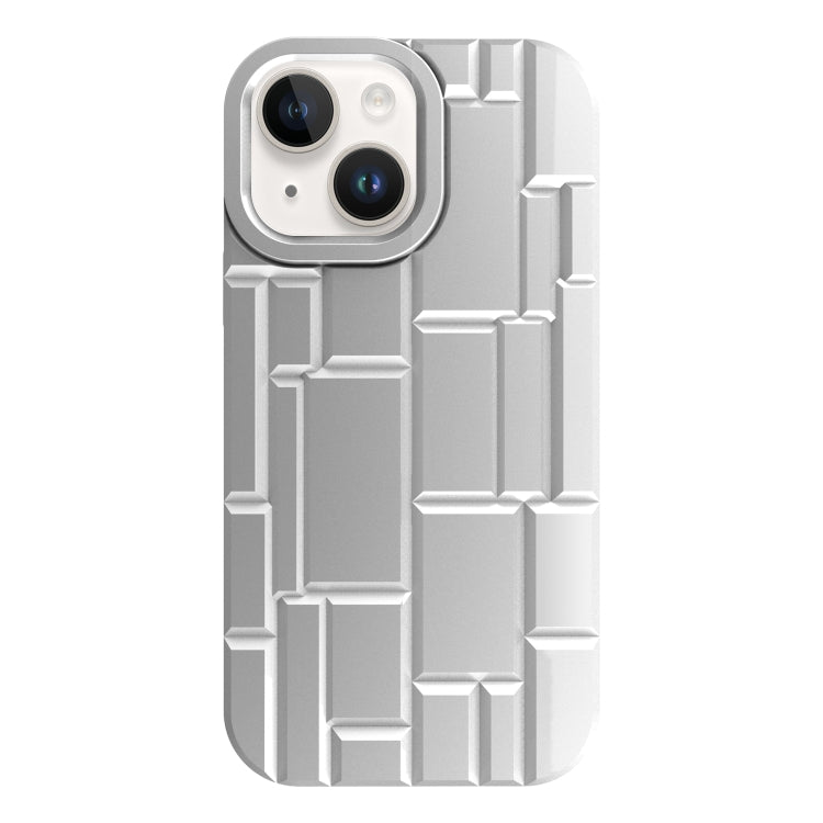 For iPhone 14 Plus  3D Ice Cubes Liquid Silicone Phone Case