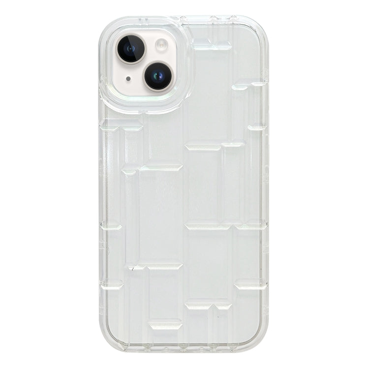 For iPhone 14 Plus  3D Ice Cubes Liquid Silicone Phone Case