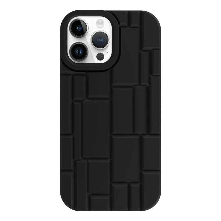 For iPhone 14 Pro 3D Ice Cubes Liquid Silicone Phone Case