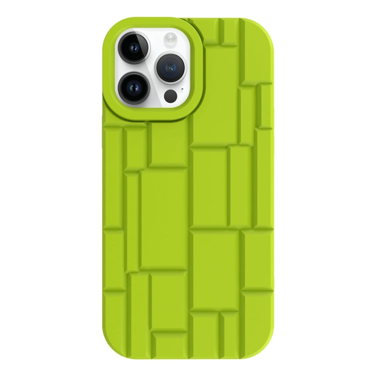 For iPhone 14 Pro 3D Ice Cubes Liquid Silicone Phone Case