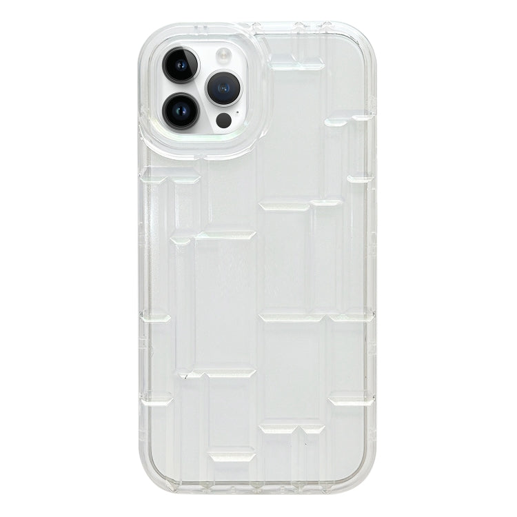 For iPhone 14 Pro 3D Ice Cubes Liquid Silicone Phone Case