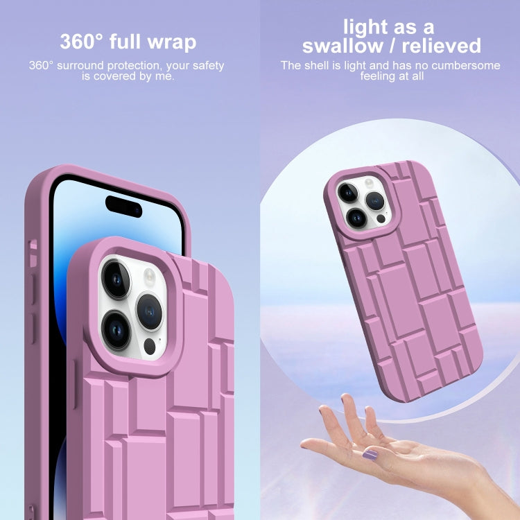 For iPhone 14 Pro Max 3D Ice Cubes Liquid Silicone Phone Case