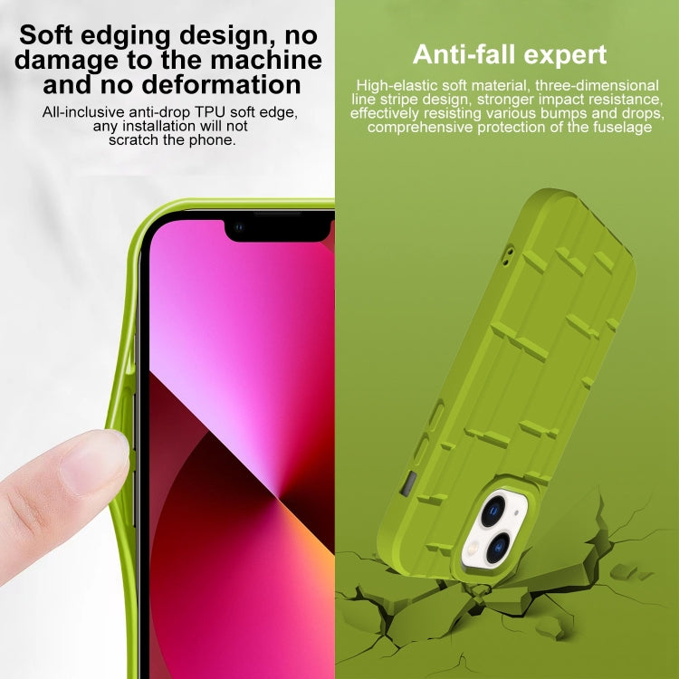 For iPhone 13 3D Ice Cubes Liquid Silicone Phone Case