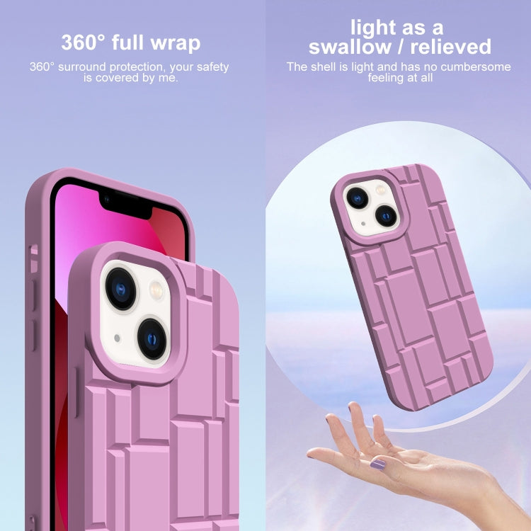 For iPhone 13 3D Ice Cubes Liquid Silicone Phone Case