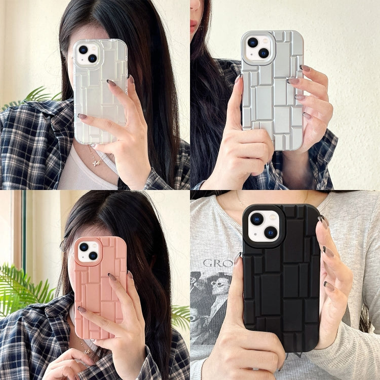 For iPhone 13 3D Ice Cubes Liquid Silicone Phone Case