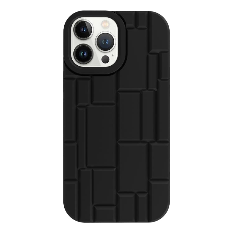 For iPhone 13 Pro 3D Ice Cubes Liquid Silicone Phone Case