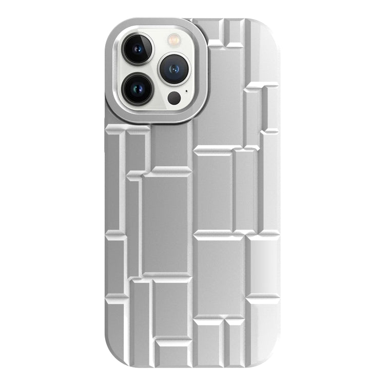For iPhone 13 Pro 3D Ice Cubes Liquid Silicone Phone Case