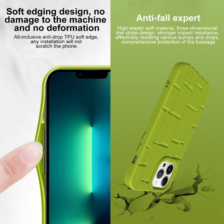 For iPhone 13 Pro 3D Ice Cubes Liquid Silicone Phone Case