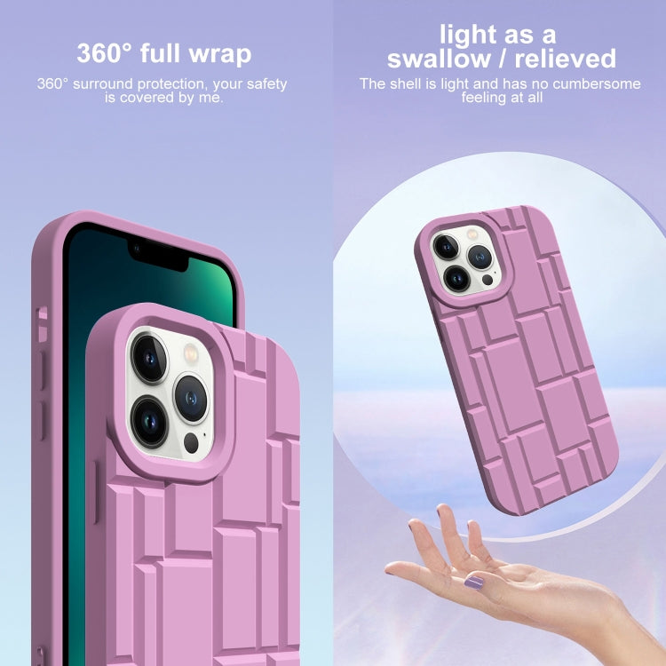 For iPhone 13 Pro 3D Ice Cubes Liquid Silicone Phone Case
