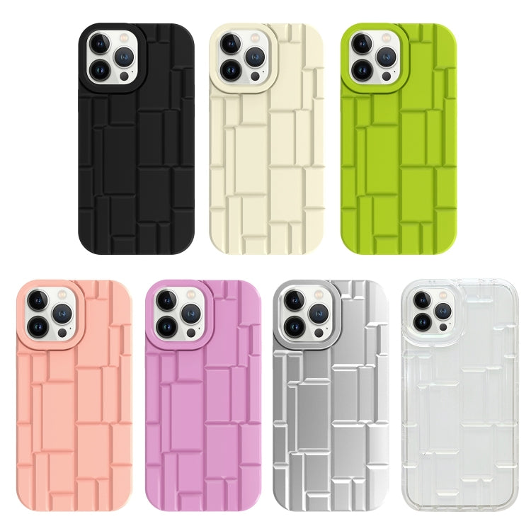 For iPhone 13 Pro Max  3D Ice Cubes Liquid Silicone Phone Case