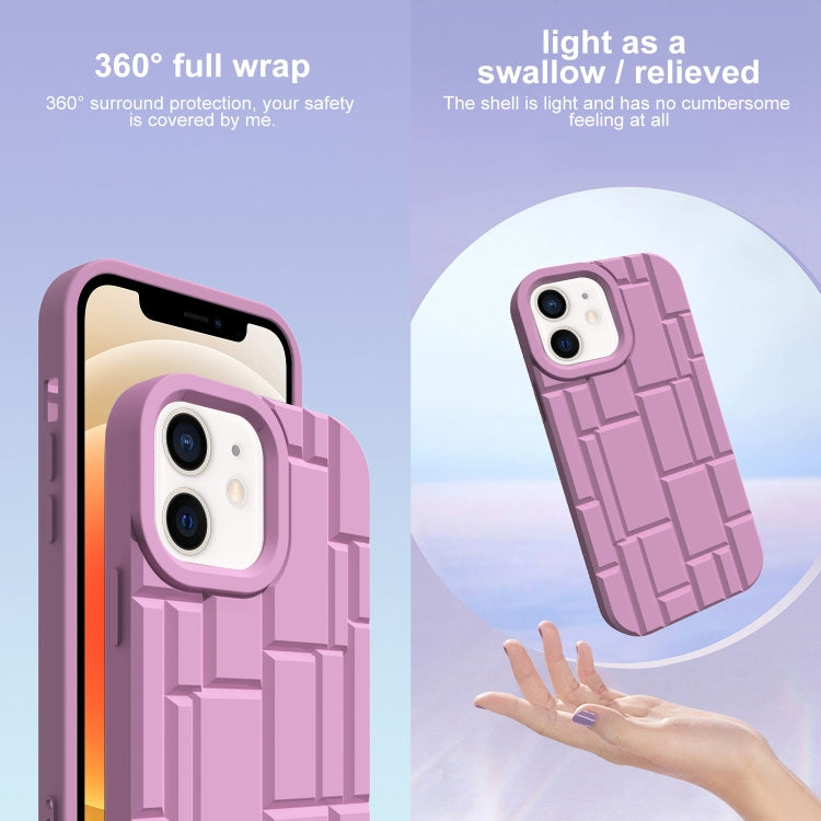 For iPhone 12 / 12 Pro 3D Ice Cubes Liquid Silicone Phone Case