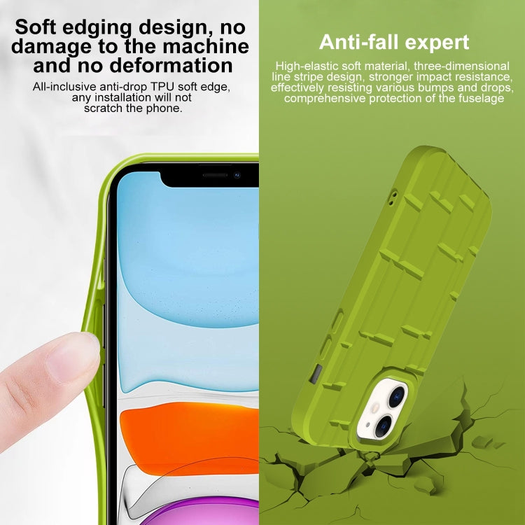 For iPhone 11 3D Ice Cubes Liquid Silicone Phone Case