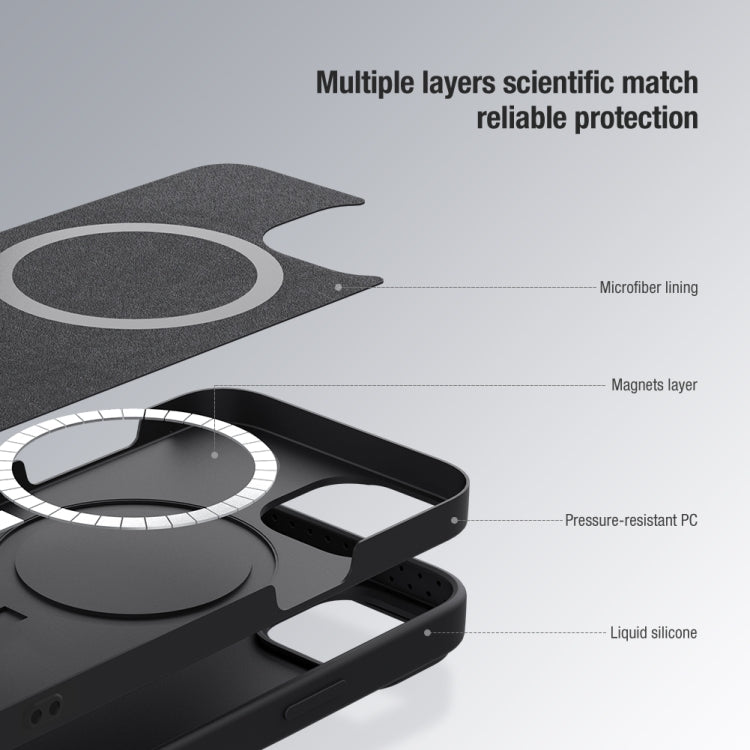 For iPhone 14 Pro NILLKIN CamShield MagSafe Liquid Silicone Phone Case