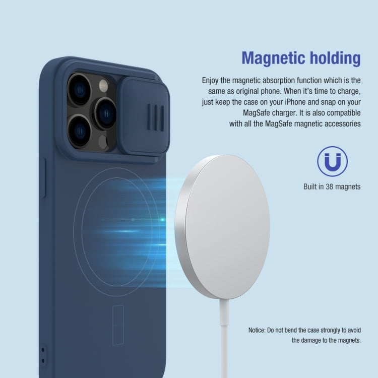 For iPhone 14 Pro NILLKIN CamShield MagSafe Liquid Silicone Phone Case