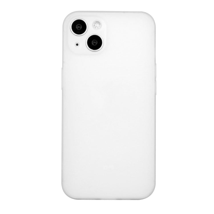 For iPhone 14 Plus  Straight Edge Solid Color TPU Shockproof Phone Case