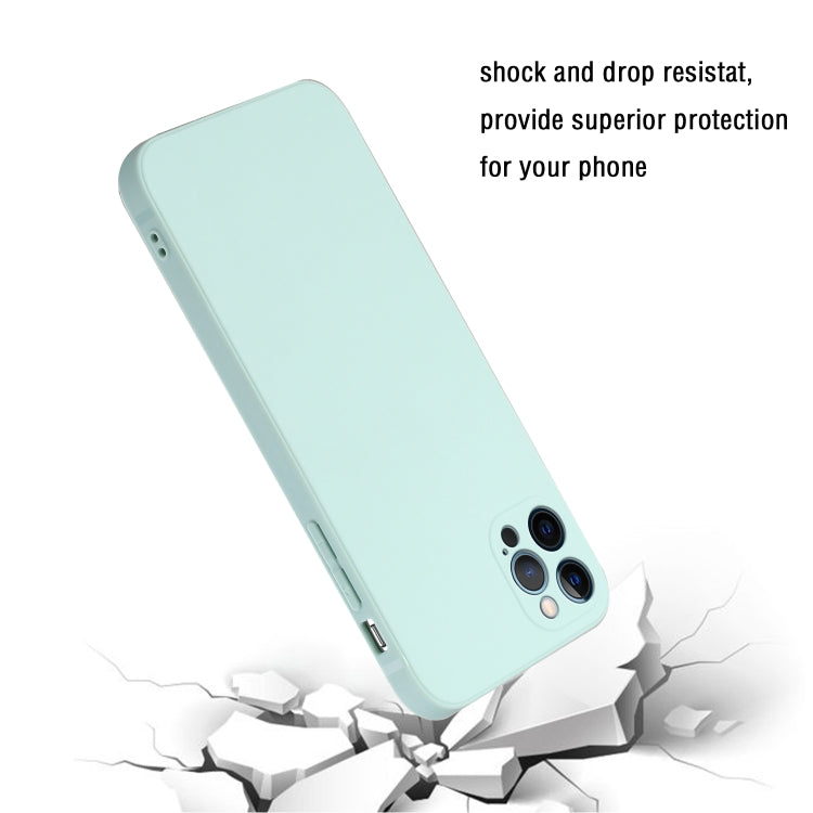 For iPhone 14 Pro Straight Edge Solid Color TPU Shockproof Phone Case