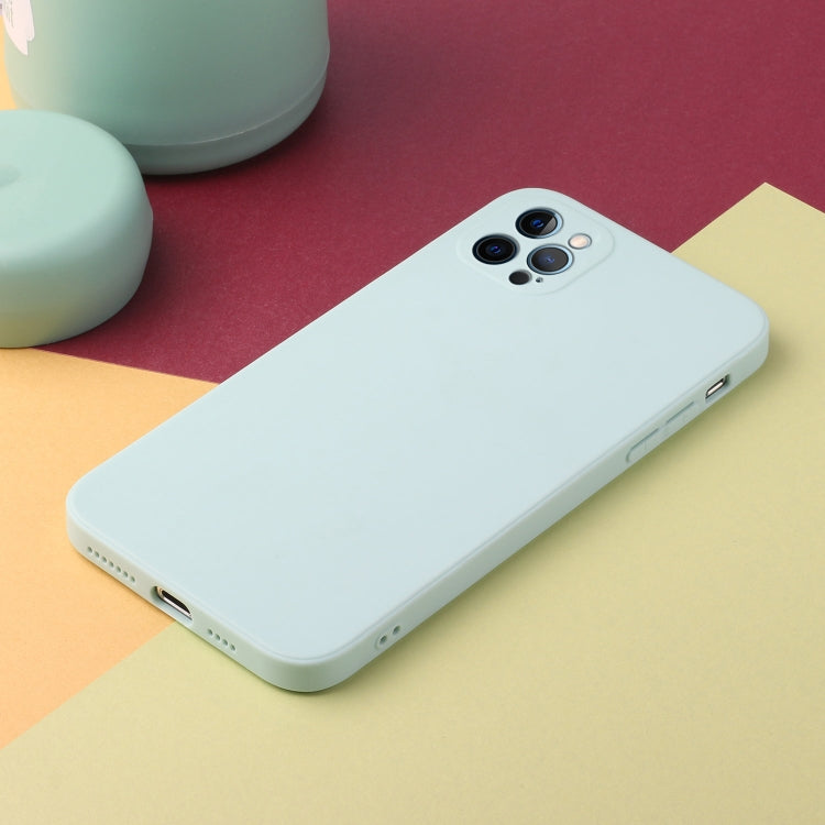 For iPhone 14 Pro Straight Edge Solid Color TPU Shockproof Phone Case