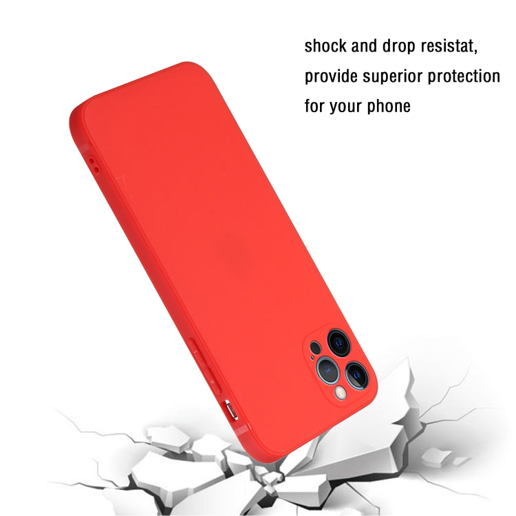 For iPhone 14 Pro Straight Edge Solid Color TPU Shockproof Phone Case