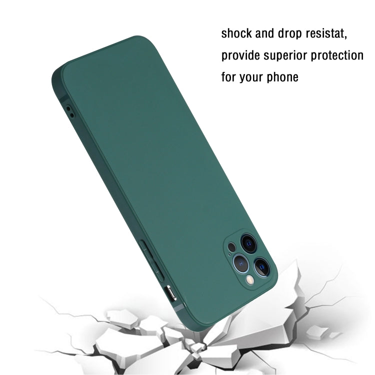 For iPhone 14 Pro Max Straight Edge Solid Color TPU Shockproof Phone Case