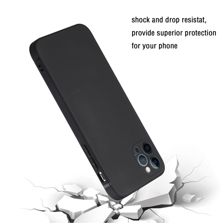 For iPhone 14 Pro Max Straight Edge Solid Color TPU Shockproof Phone Case