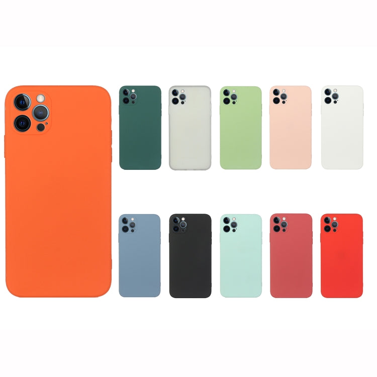 For iPhone 14 Pro Max Straight Edge Solid Color TPU Shockproof Phone Case
