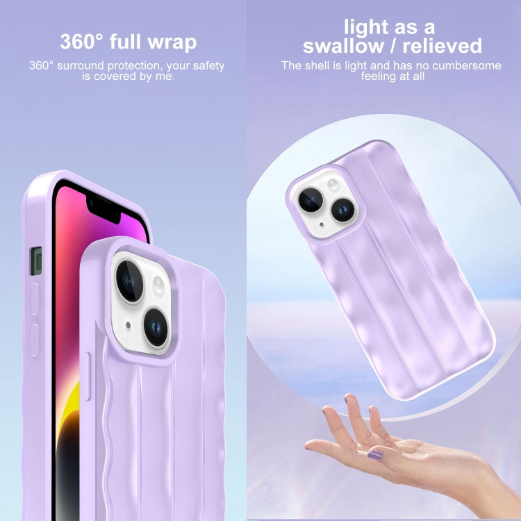 For iPhone 14 3D Stripe TPU Phone Case