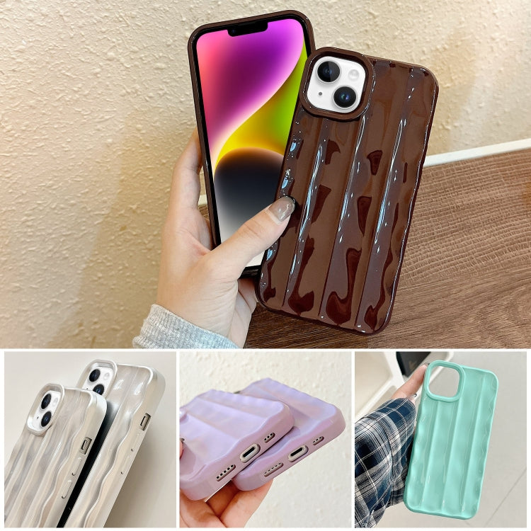For iPhone 14 3D Stripe TPU Phone Case