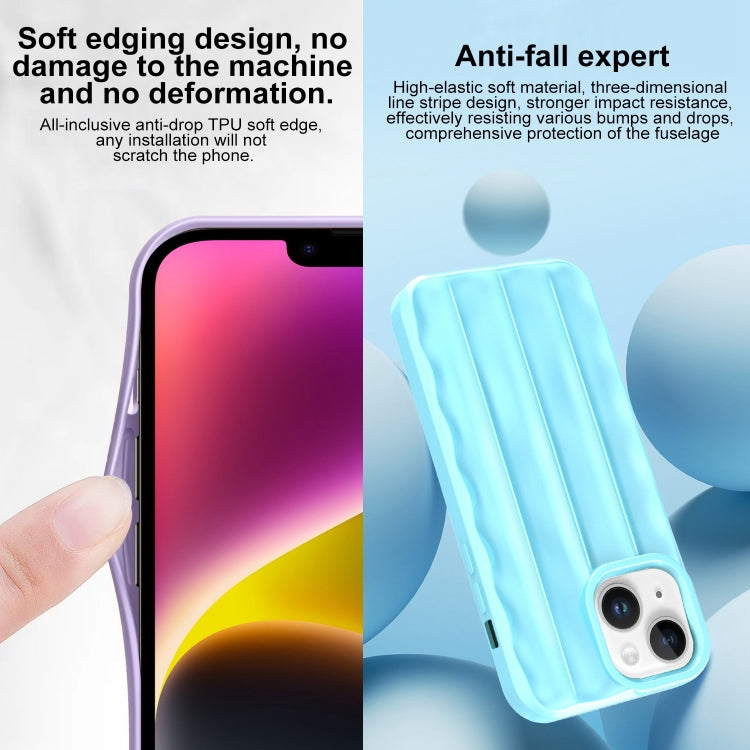 For iPhone 14 Plus  3D Stripe TPU Phone Case