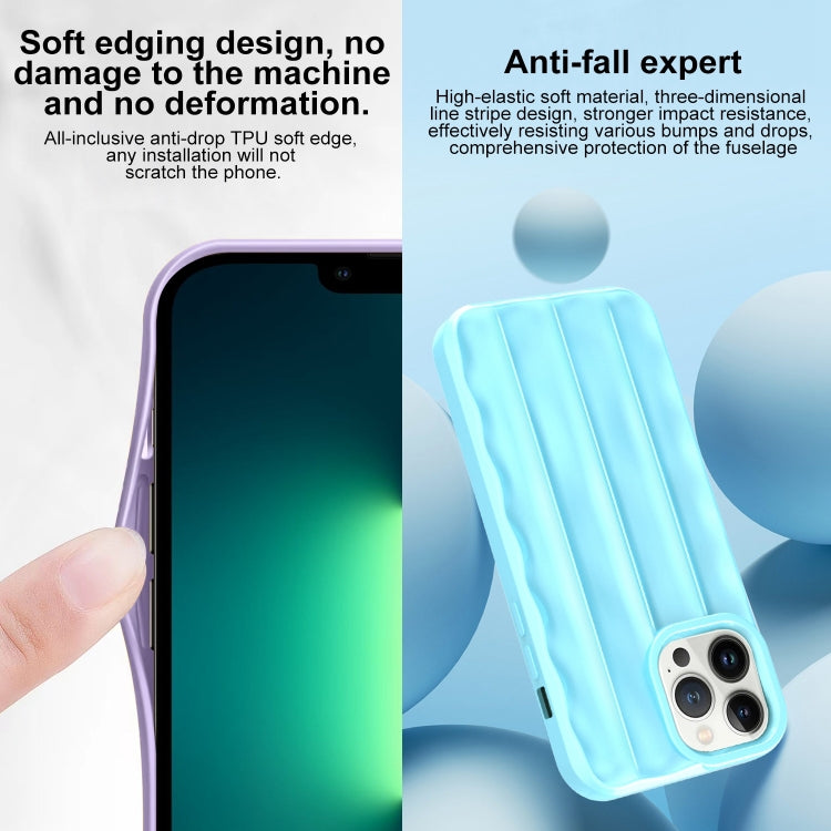 For iPhone 13 Pro Max  3D Stripe TPU Phone Case