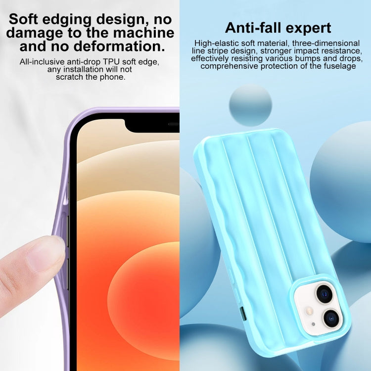 For iPhone 12 / 12 Pro 3D Stripe TPU Phone Case