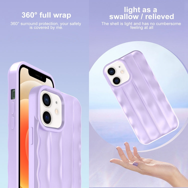 For iPhone 12 / 12 Pro 3D Stripe TPU Phone Case