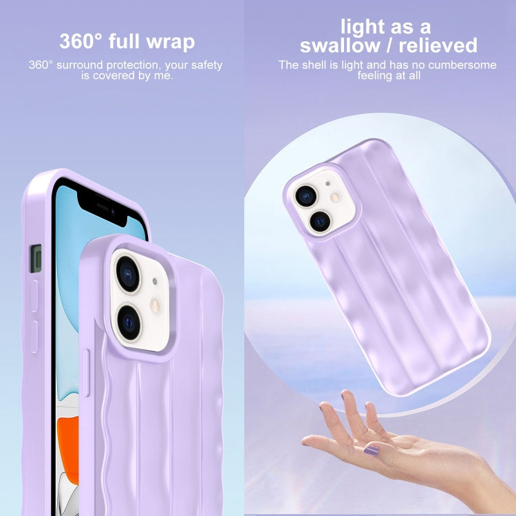 For iPhone 11 3D Stripe TPU Phone Case