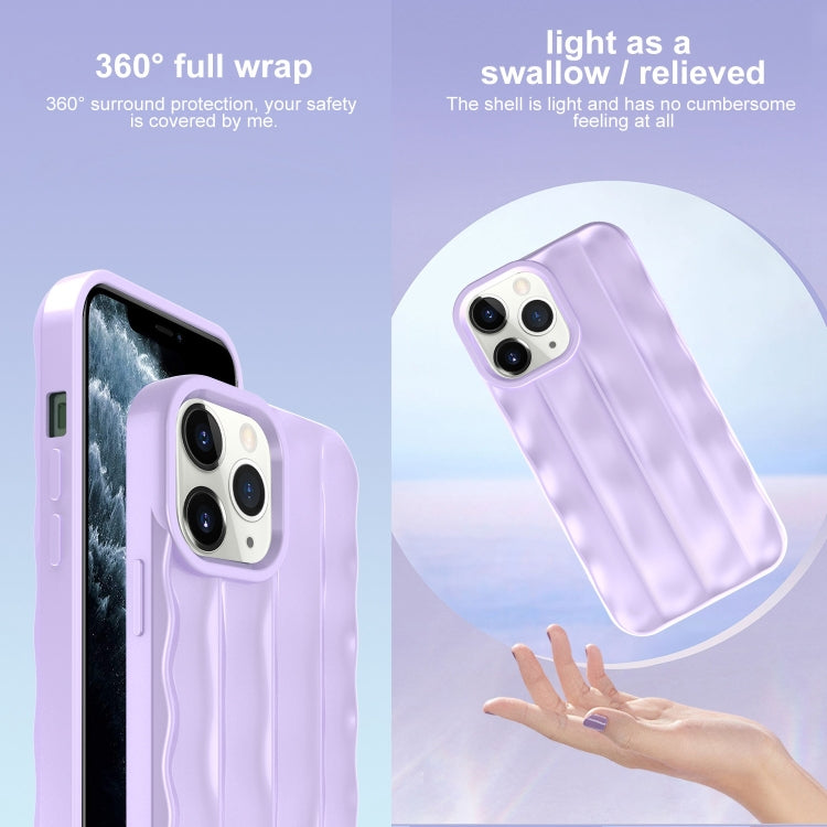 For iPhone 11 Pro Max 3D Stripe TPU Phone Case