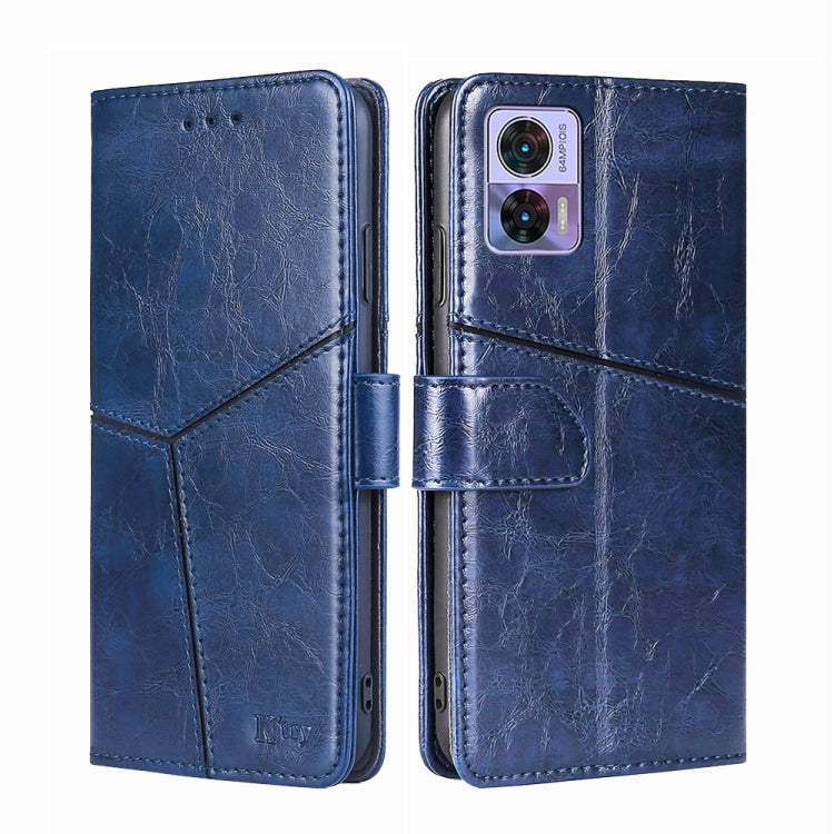 For Motorola Edge 30 Neo Geometric Stitching Leather Phone Case