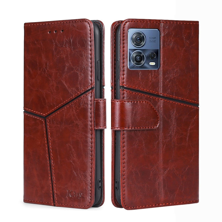 For Motorola Edge S30 Pro 5G/Edge 30 Fusion Geometric Stitching Leather Phone Case