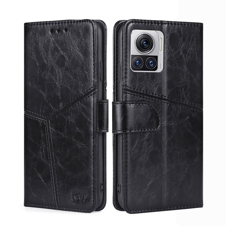 For Motorola Edge X30 Pro 5G/Edge 30 Ultra Geometric Stitching Leather Phone Case