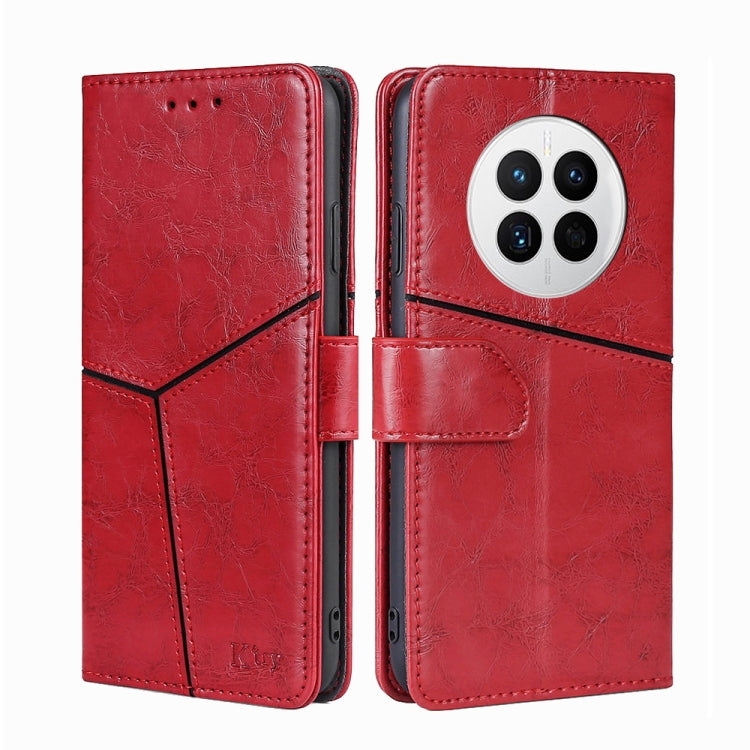 For Huawei Mate 50 Geometric Stitching Leather Phone Case