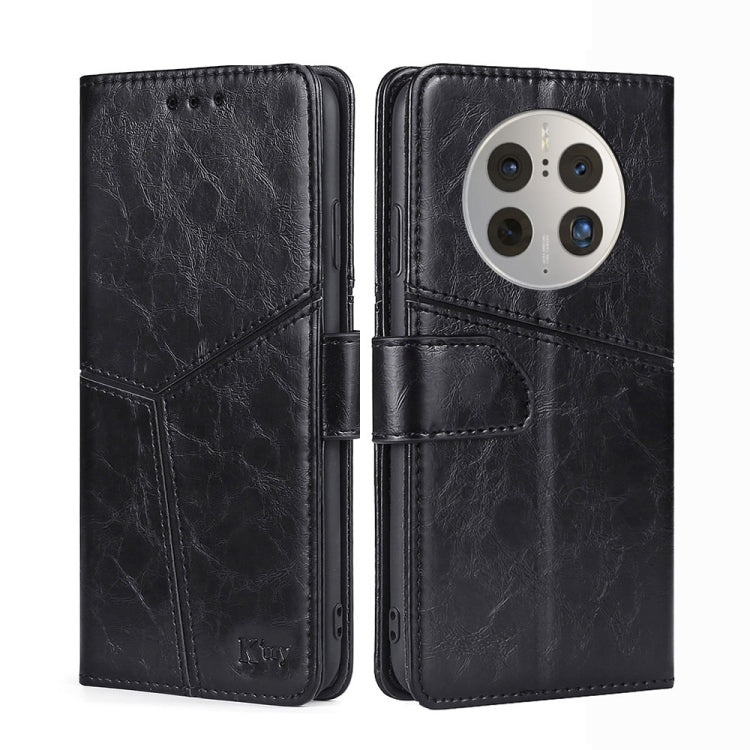 For Huawei Mate 50 Pro Geometric Stitching Leather Phone Case
