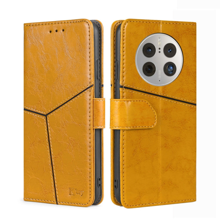 For Huawei Mate 50 Pro Geometric Stitching Leather Phone Case
